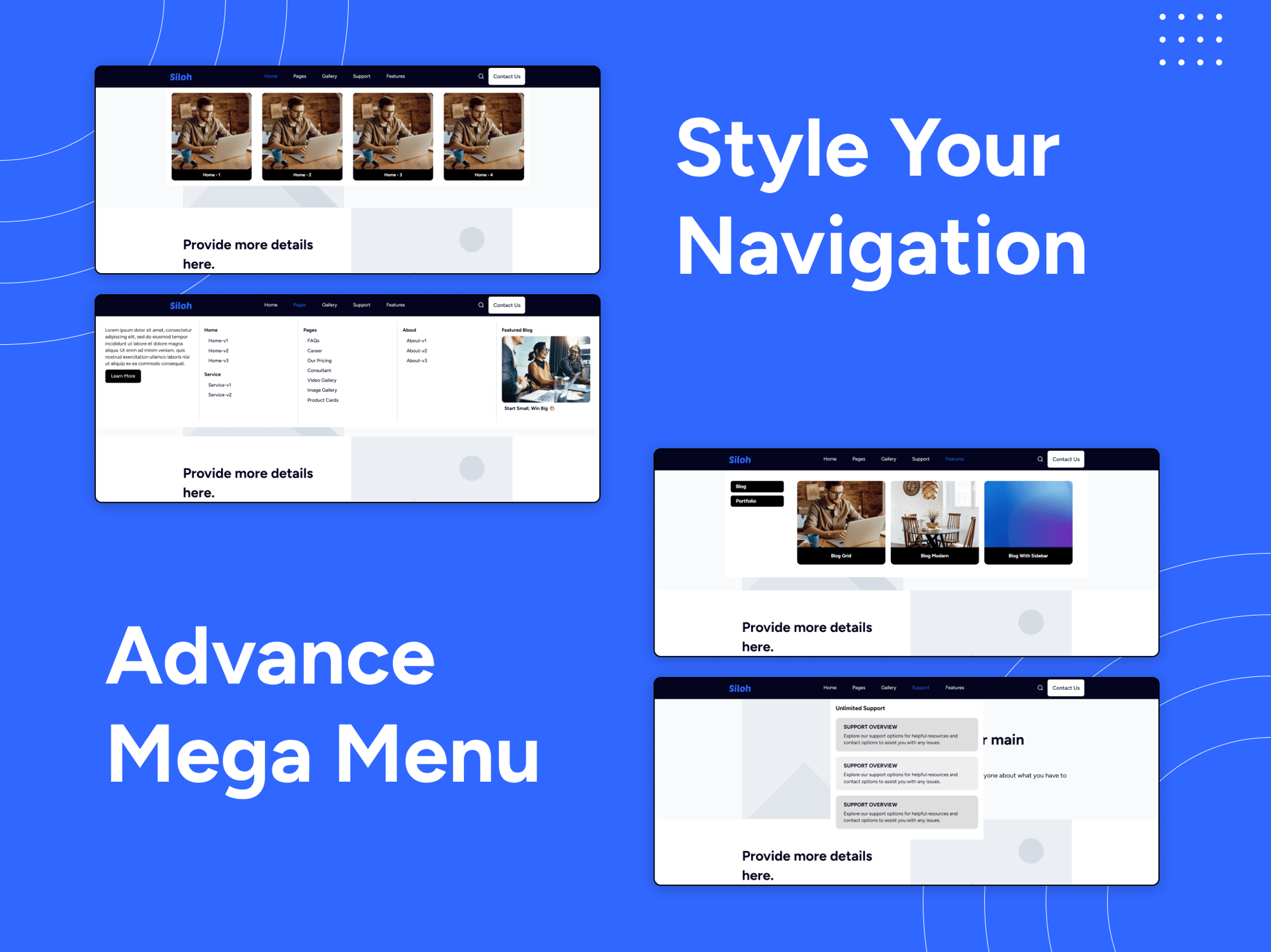 Advance Mega Menu