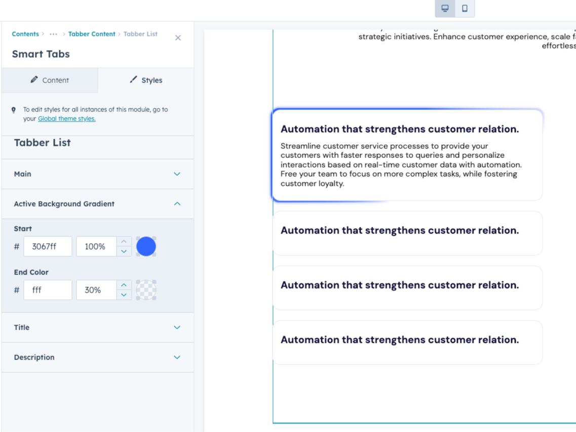 Customizable Styling & Themes